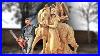 Amazing Chainsaw Wood Carving Native American Girl With Horse And Eagle