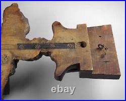 Antique 19th century pair carved wood Grinling Gibbons limewood swags appliques