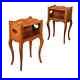 Pair of Ancient Bedside Tables'900 Carved Mahogany Wood