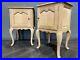 Vintage Rustic French oak pair of pot cupboards pair of bedside tables