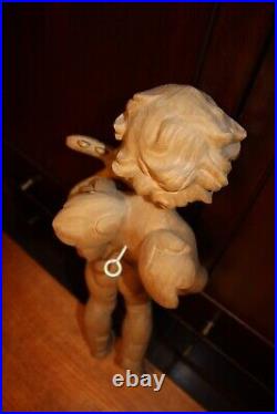 Vtg 18 Pair Hand Carved Wood Flying Angel Cherub Putto Wall Figure Statue Gift